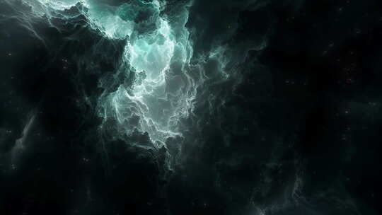 星云中的银河之星-外太空动画4K