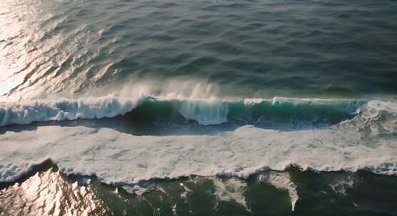 大海海浪阳光海洋浪花海水大气震撼开场片头