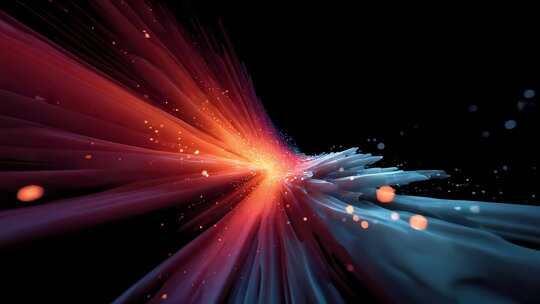 能量射线汇聚绽放科技光芒