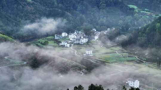 石潭云雾 石潭村 歙县 安徽山水 村落