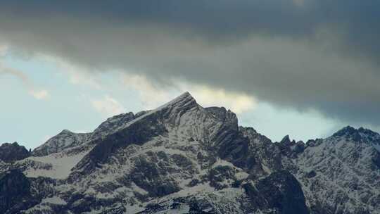 山，循环，天空，云