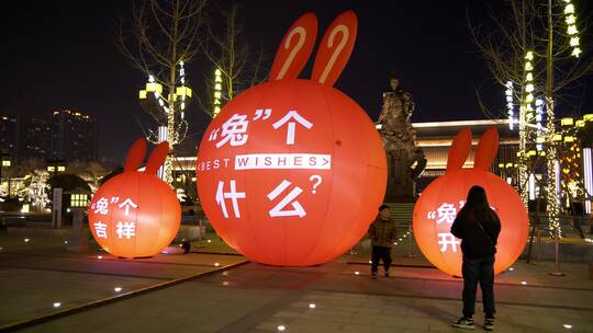 中国新年元宵节红灯笼