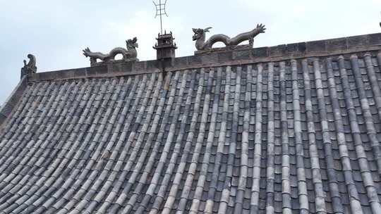 古建筑屋顶及脊兽特写
