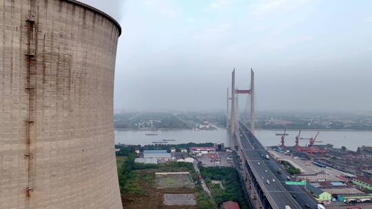上海闵行火力发电厂视频素材模板下载