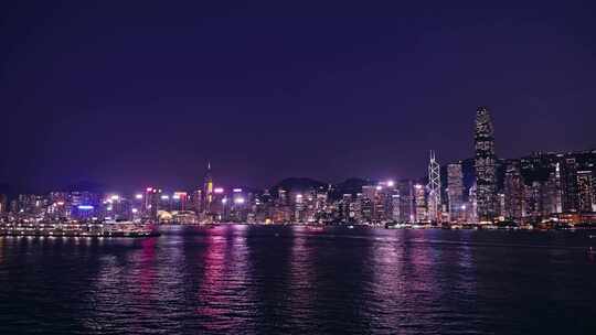 香港夜景维多利亚港