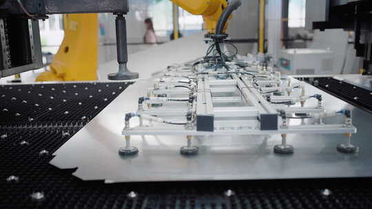 工厂自动化生产线机械臂作业