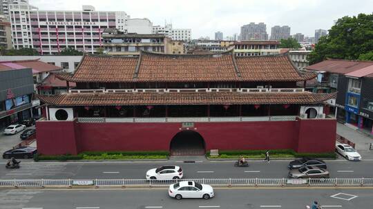 福建莆田古谯门历史文化古建筑航拍