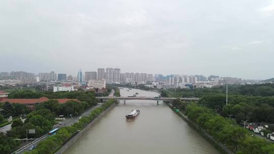 无锡京杭大运河4K航拍