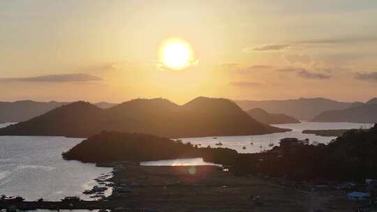 科隆日落,海岛日落,coron sunset