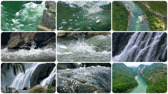 水资源水流泉水溪流河流高清在线视频素材下载