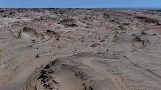 青海海西茫崖火星公路航拍4k视频