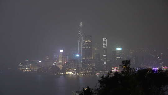 香港建筑繁华夜景