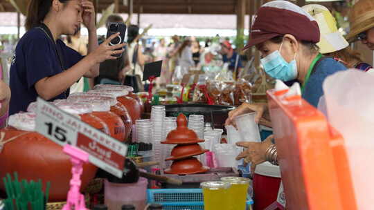泰国清迈曼谷市集集市现场活动
