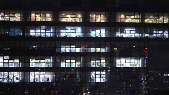 夜晚 办公 大楼 加班 城市