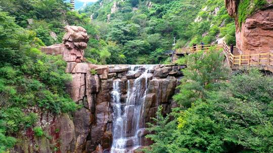 青岛-崂山-山林-北九水-山泉水航拍