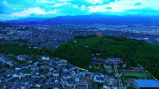 云南丽江古城夜景