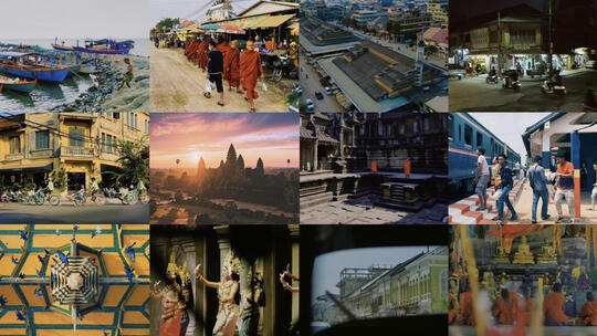 东南亚柬埔寨人文风景吴哥窟日出旅拍宣传片高清在线视频素材下载