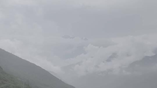 4k森林大自然风景山水云海 山川 灰片 雪山