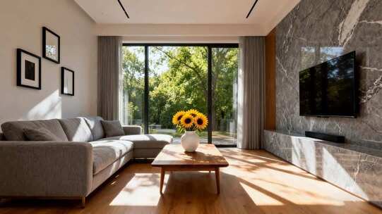 现代简约风格客厅室内场景