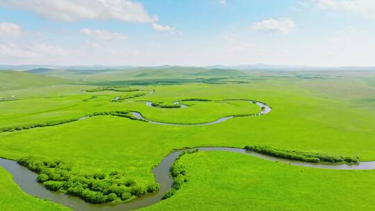 内蒙古大草原乌拉盖河