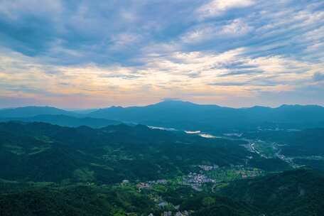 日落晚霞风光延时