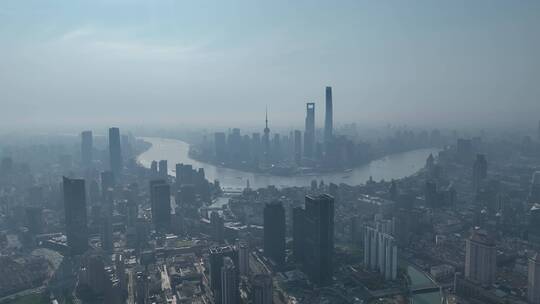 上海全景环绕航拍