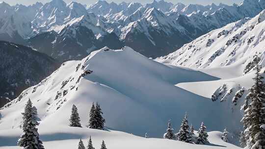 雪山云海日出