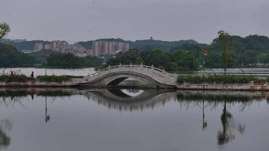 惠州西湖风景名胜风景区航拍视频素材模板下载