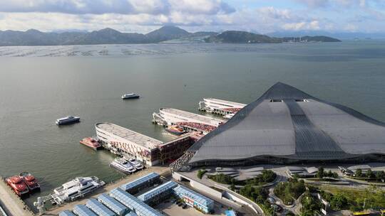 蛇口 港口 太子湾 太子湾邮轮母港视频素材模板下载