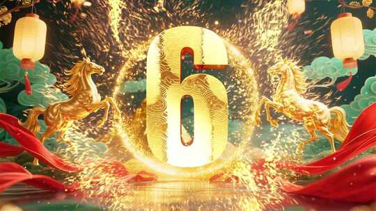 2026马年倒计时视频企业年会庆典开场