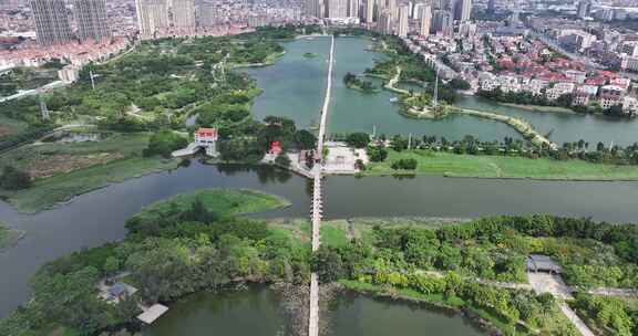 晋江安平桥旅游景区航拍