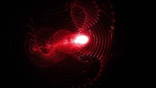 红色漩涡样条颗粒波流回路V5