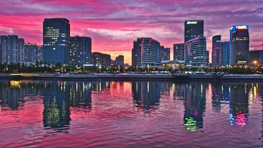 青岛西海岸夜景唐岛湾夜景