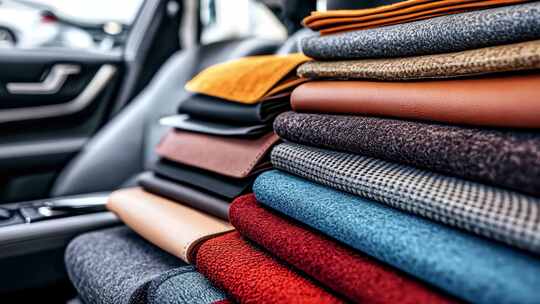 汽车内饰材料展示