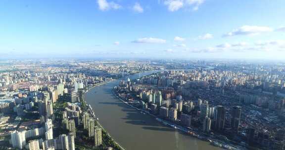 俯瞰上海黄埔江