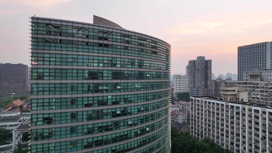 上海中山医院航拍空镜视频素材模板下载