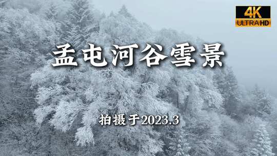 四川阿坝理县孟屯河谷冬季雪景航拍合集