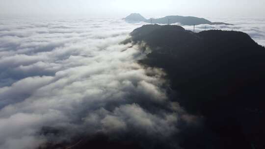 湖北九宫山壮观云海航拍