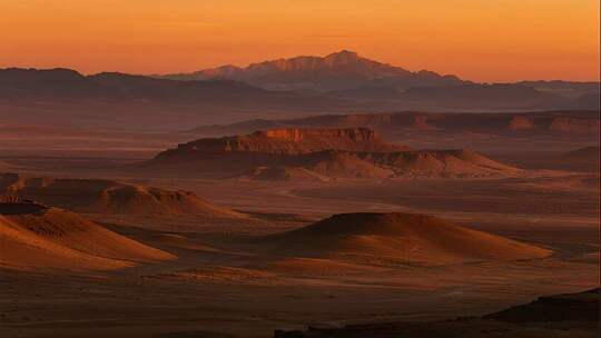 震撼史诗感沙漠日出希望励志风光视频