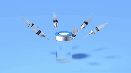 新冠病毒疫苗三维概念动画