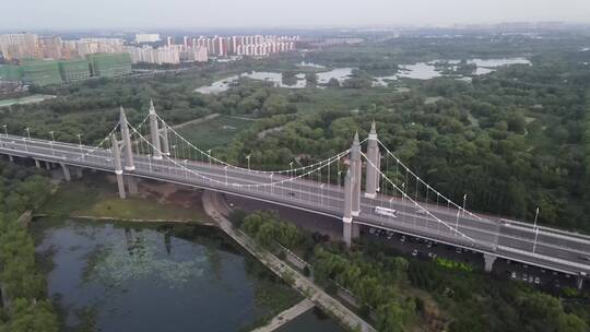北京昌平南环大桥航拍视频素材模板下载