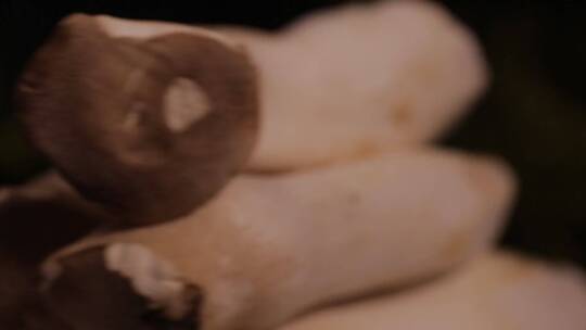 鸡腿蘑杏鲍菇 (5)视频素材模板下载