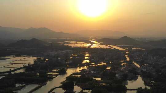 原创拍摄德清县下渚湖湿地划船水乡