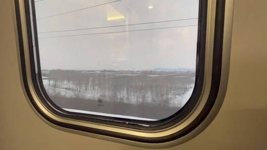 火车车窗风景