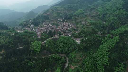 航拍浙江松阳县