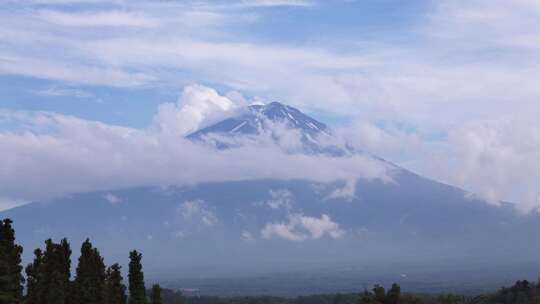 延时摄影富士山