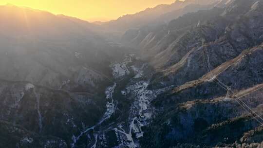 秦岭冬季雪景