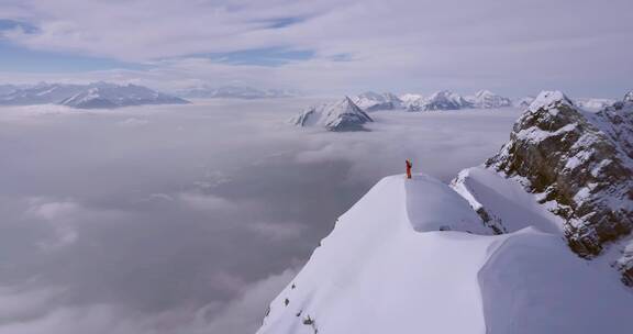 登山 登顶 胜利 山顶 征服 企业 精神