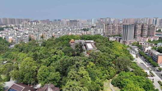 四川内江西林古寺航拍