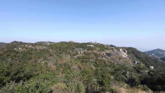 J浙江温州苍南玉苍山山顶风景4K实拍视频